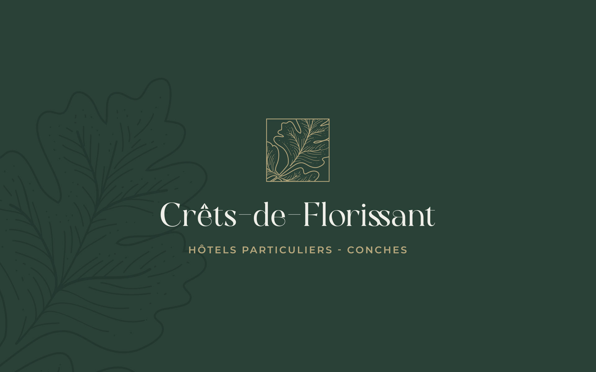 Naef Prestige Knight Frank - Crêt de Florissant Logo - Anne-Sophie Massip Graphiste Freelance annecy