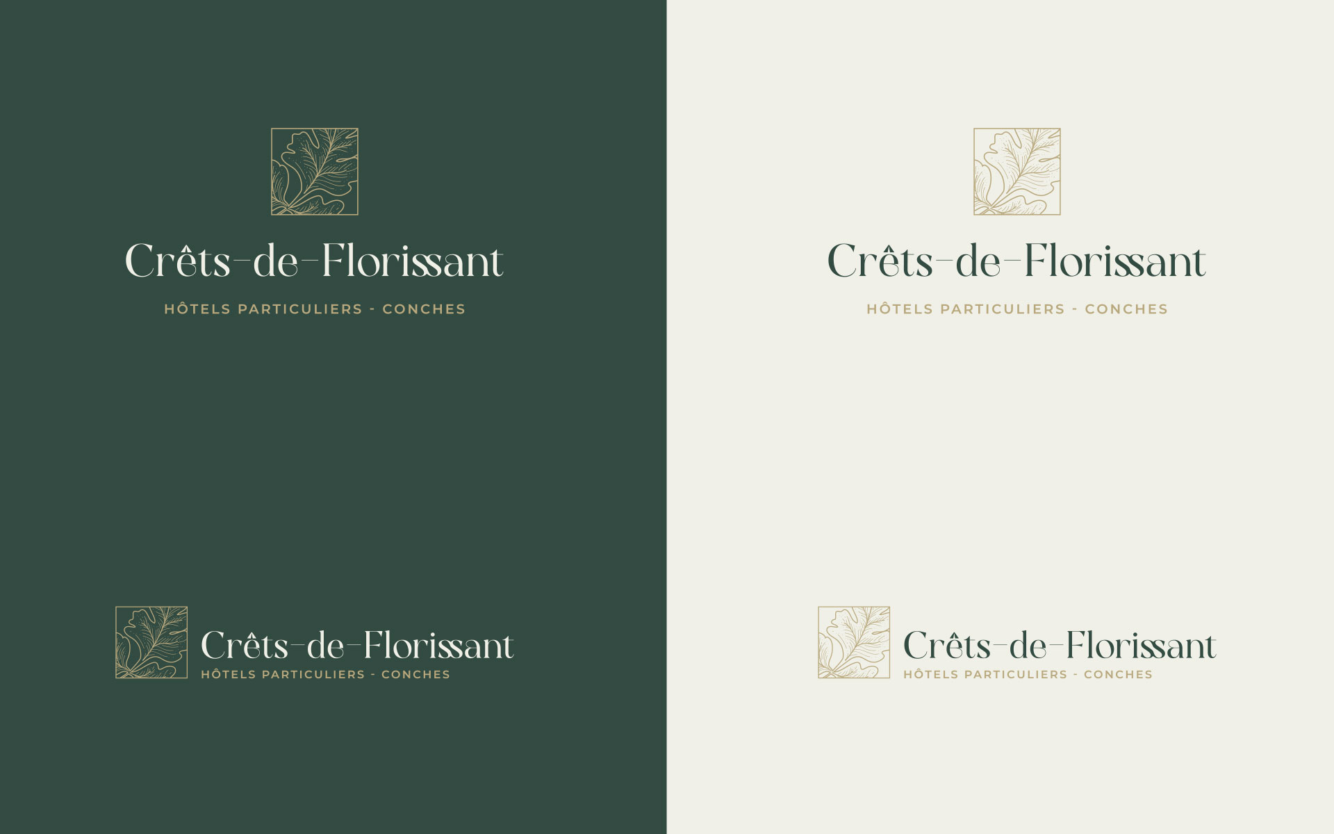 Naef Prestige Knight Frank - Crêt de Florissant Logo - Anne-Sophie Massip Graphiste Freelance annecy