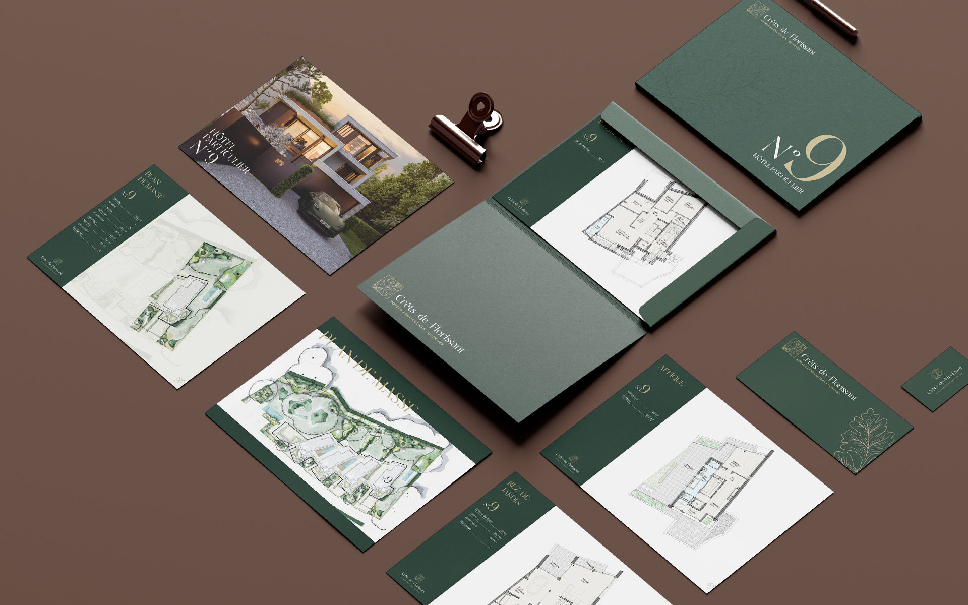 Naef Prestige Knight Frank - Crêt de Florissant Dossier de plans - Anne-Sophie Massip Graphiste Freelance annecy