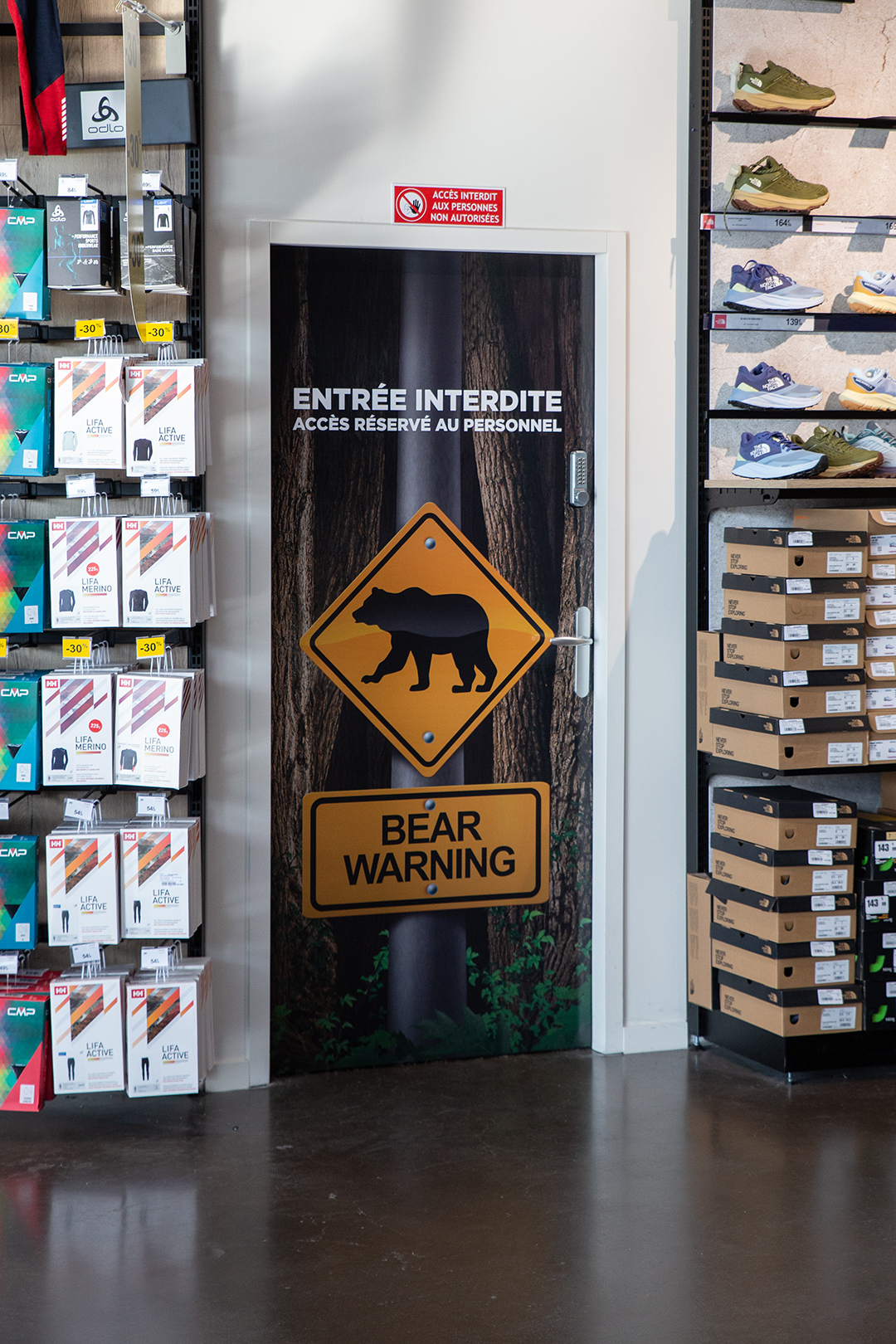 GO Sport Outdoor Chambéry - Supports de communication pour le magasin - Anne-Sophie Massip Graphiste Freelance à Annecy