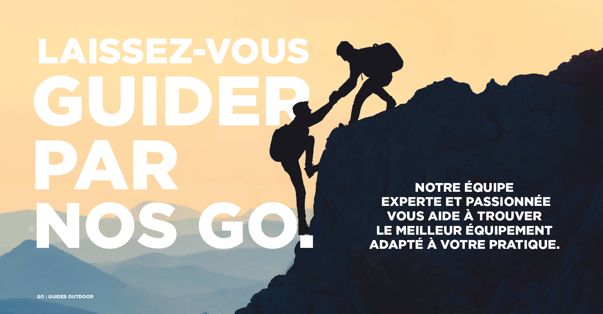 GO Sport Outdoor Chambéry - Supports de communication pour le magasin - Anne-Sophie Massip Graphiste Freelance à Annecy