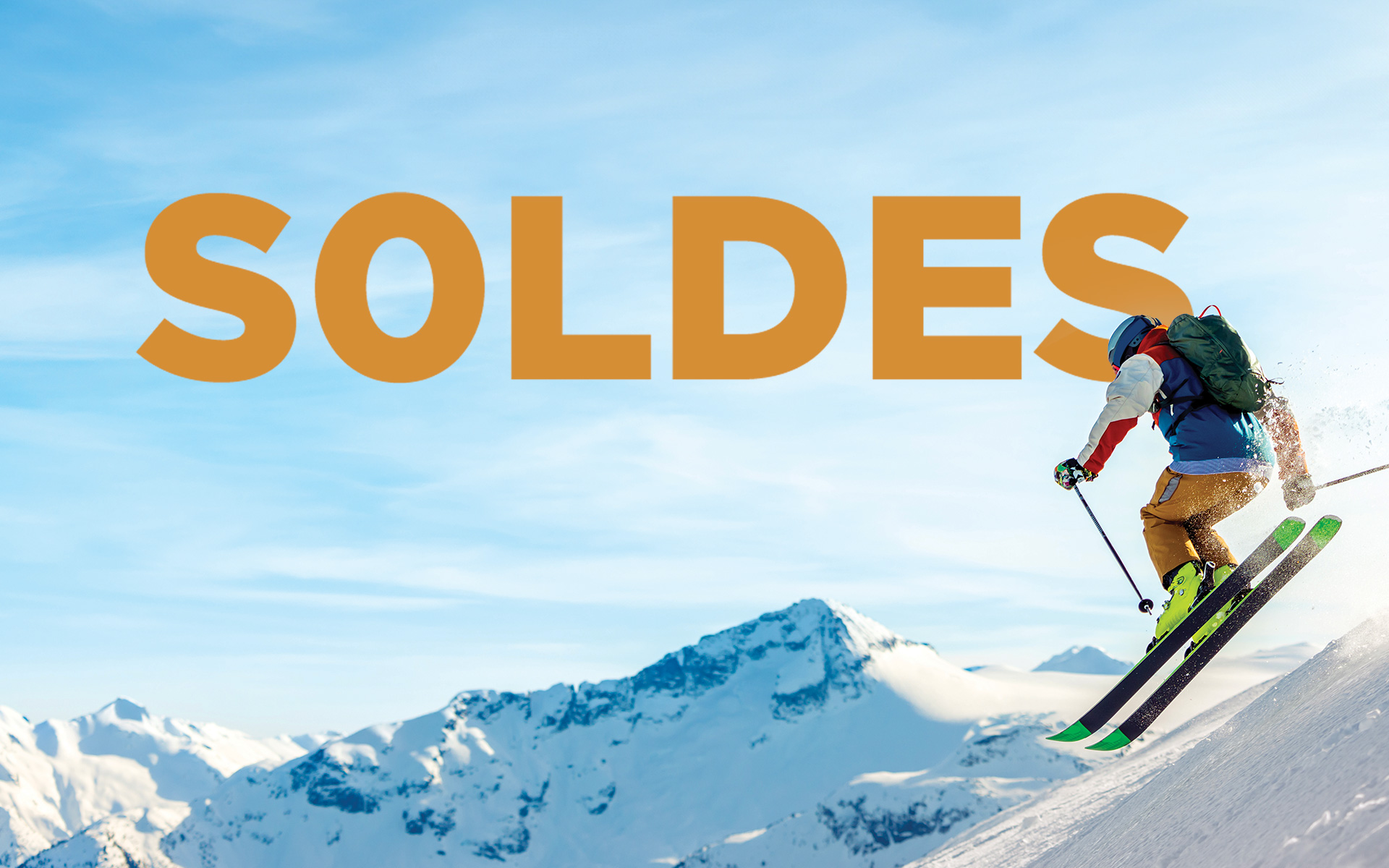 GO Sport Outdoor Chambéry - PLV Soldes hiver - Anne-Sophie Massip Graphiste Freelance à Annecy