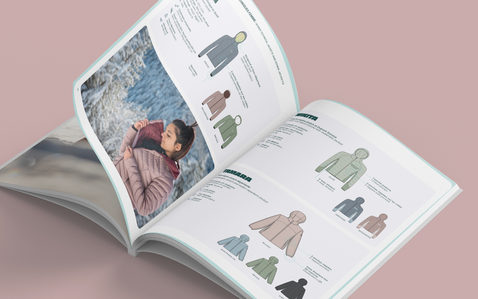 Lhotse - Catalogue produits outdoor - Anne-Sophie Massip Graphiste Freelance à Annecy